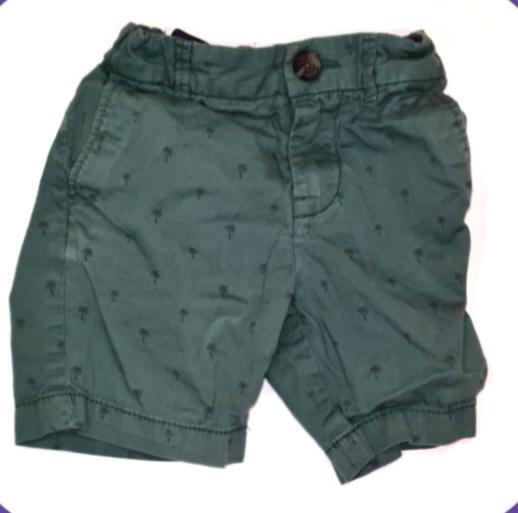 H&M Green Palm Tree Shorts Boys 18-24 Months