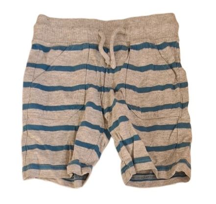 F&F Grey Striped Shorts Boys 12-18 Months