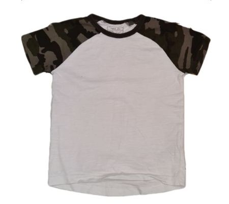 NEXT White and Camo T-Shirt Boys 3-4 Years