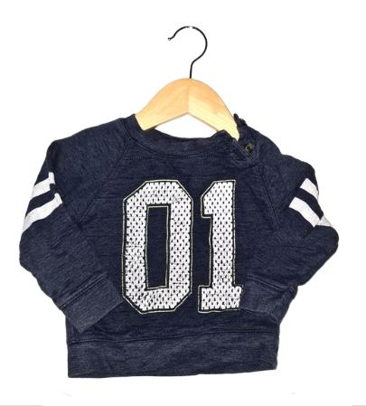 PRIMARK '01' Jumper Boys 9-12 Months