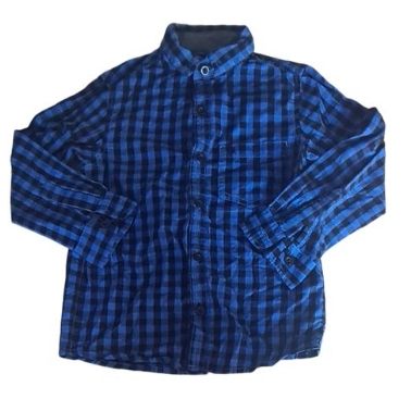 PRIMARK Blue Checked Shirt Boys 4-5 Years