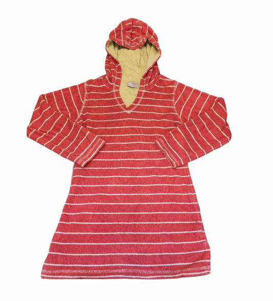 NEXT Striped Towel Hoodie Girls 5-6 Years