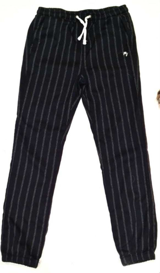 RIVER ISLAND Black Pinstripe Casual Trousers Boys 9-10 Years