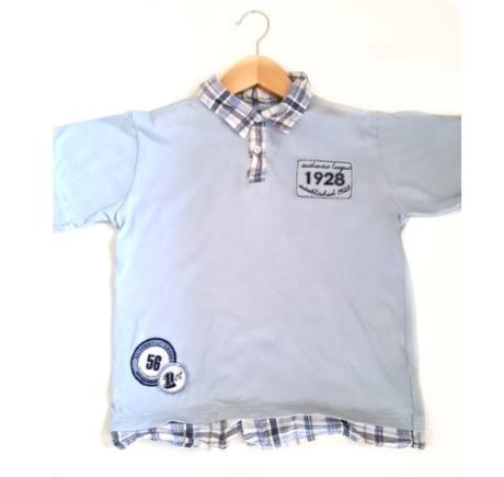 NEXT Blue Collared Shirt Boys 7-8 Years