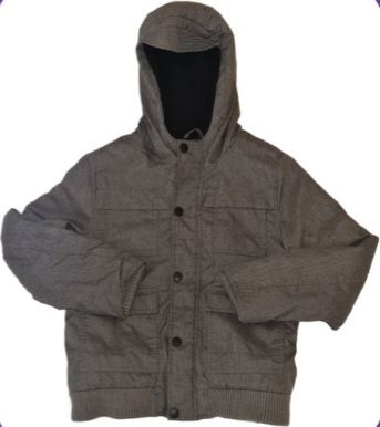 F&F Grey Hooded Coat Boys 9-10 Years