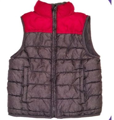 GAP Grey and Red Gilet Boys 8-9 Years