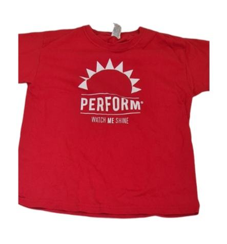 FRUIT OF THE LOOM 'Perform' Red T-Shirt Boys 7-8 Years