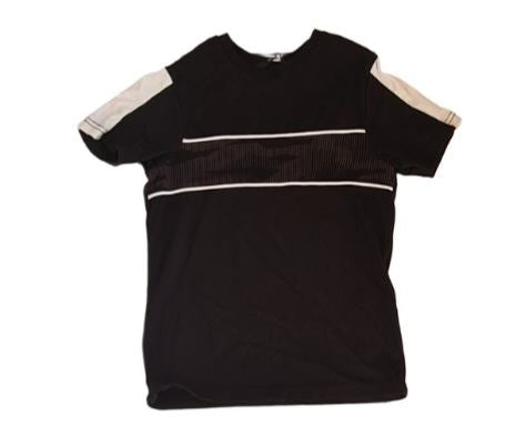 GEORGE Black and White T-Shirt Boys 7-8 Years