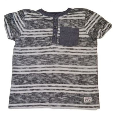 F&F Grey and White T-Shirt Boys 6-7 Years