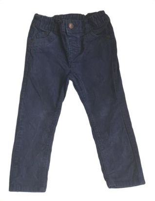 TU Navy Blue Cord Trousers Boys 2-3 Years