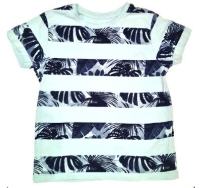 PRIMARK Green Leaf T-Shirt Boys 7-8 Years