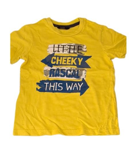 GEORGE 'Little Cheeky Rascal' T-Shirt Boys 5-6 Years