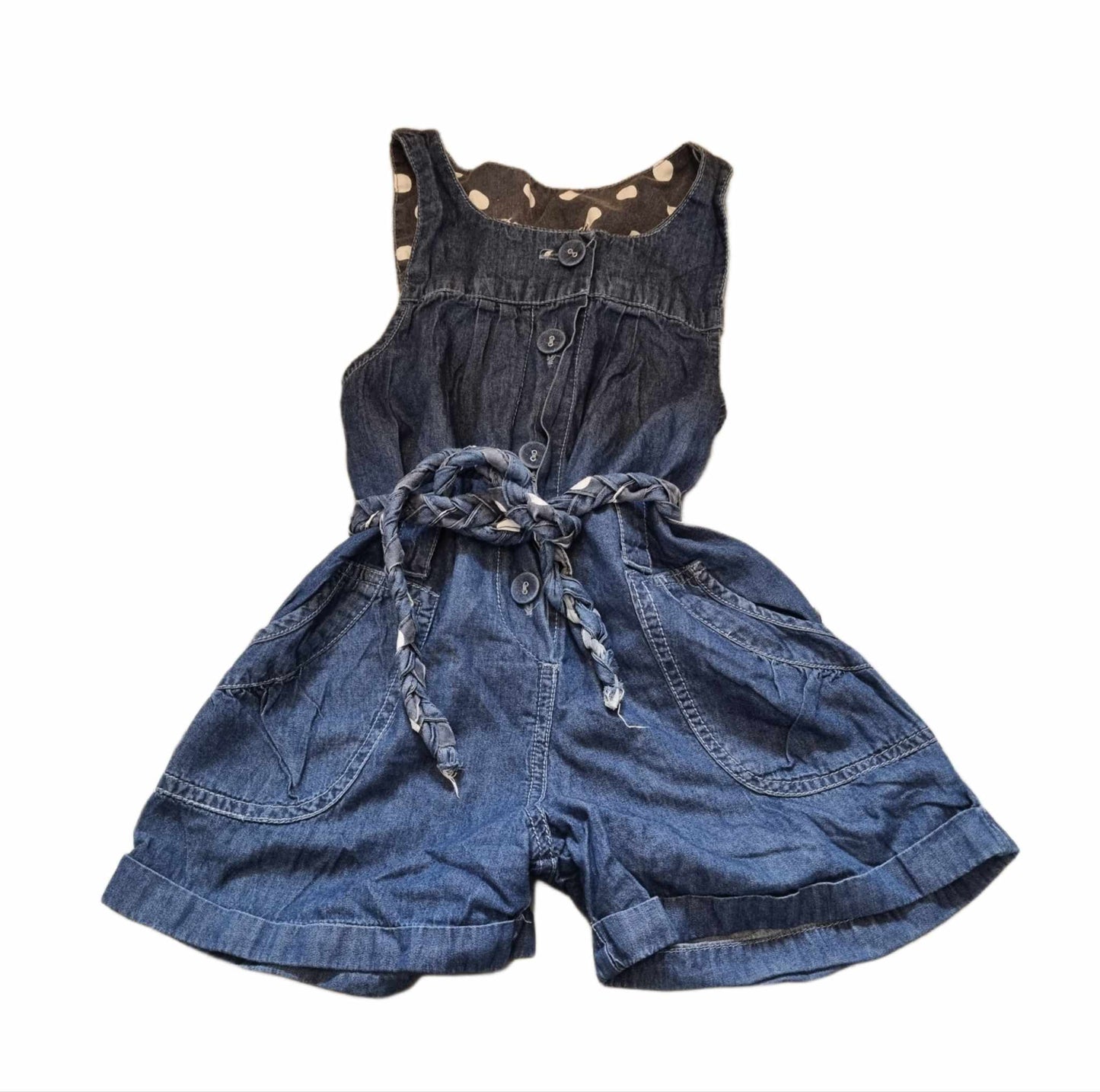 Denim Playsuit Girls 5-6 Years