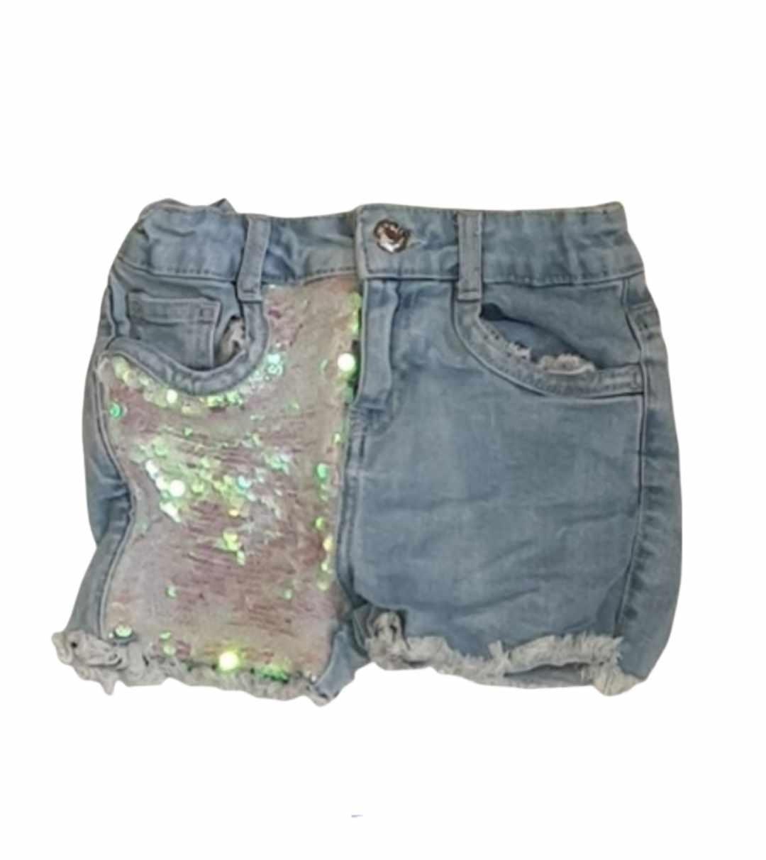 PRIMARK Sequin Shorts Girls 6-7 Years