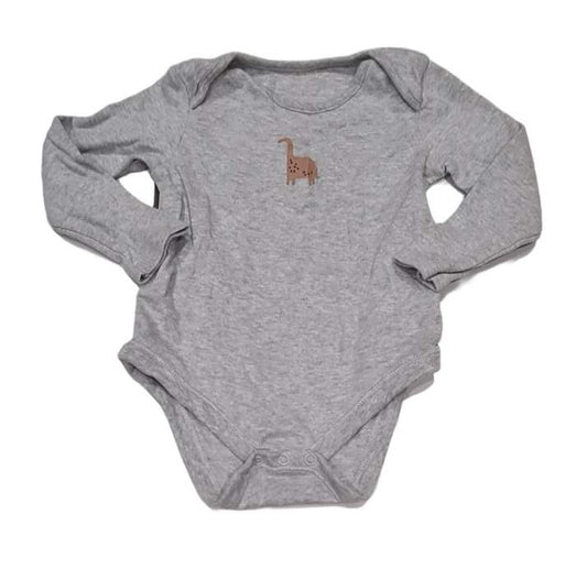 F&F Grey Dinosaur Bodysuit Boys 18-24 Months