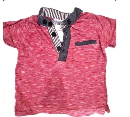 PEACOCKS Red Polo Shirt Boys 3-6 Months