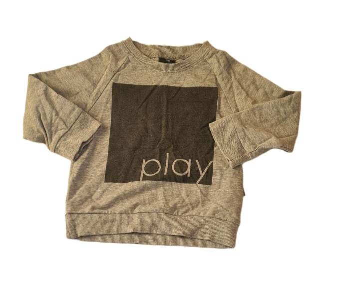 'Play' Grey Jumper Boys 9-12 Months