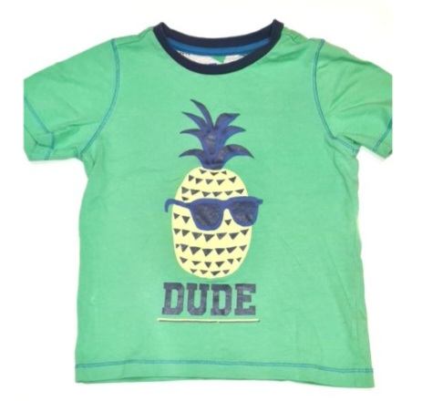 TU Pineapple 'Dude' T-Shirt Boys 5-6 Years