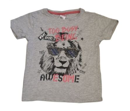 PRIMARK Lion T-Shirt Boys 4-5 Years