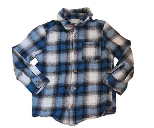 PRIMARK Blue Checked Shirt Boys 2-3 Years