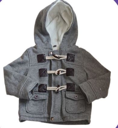 VANGULL Grey Hooded Jacket Boys 4-5 Years