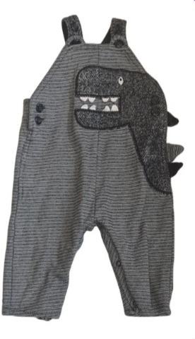 GEORGE Dinosaur Dungarees Boys 18-24 Months