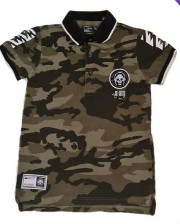 NEXT Camo Polo Shirt Boys 5-6 Years