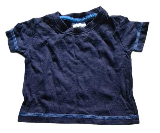 PEACOCKS Navy Blue T-Shirt Boys 3-6 Months