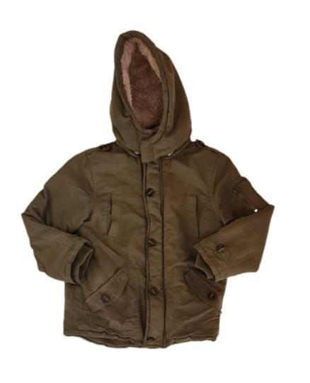 MAYORAL Khaki Green Hooded Coat Boys 5-6 Years