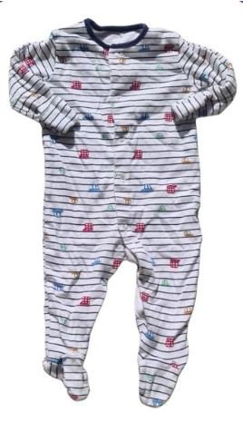 PRIMARK Transport Sleepsuit Boys 3-6 Months