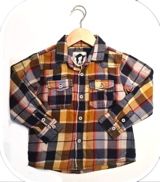 TU Checked Shirt Boys 4-5 Years