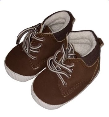 BROWN Fleece Lined Shoes Boys 3-6 Months
