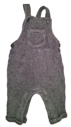 NEXT Grey Dungarees Boys 0-3 Months