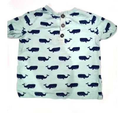 F&F Whale T-Shirt Boys 3-6 Months