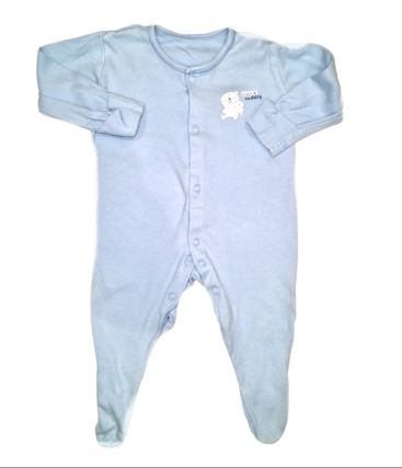 GEORGE Blue Sleepsuit Boys 0-3 Months