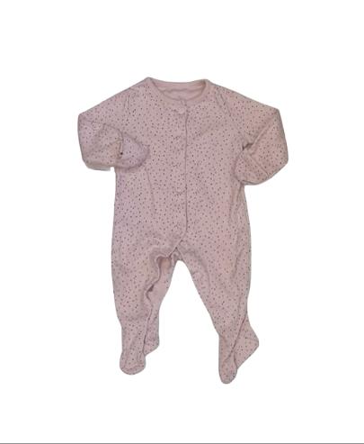 F&F Spotty Pink Sleepsuit Girls Newborn