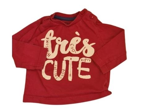 F&F 'Cute' Top Boys 3-6 Months