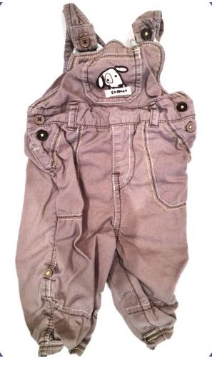 GEORGE Puppy Dungarees Boys 3-6 Months