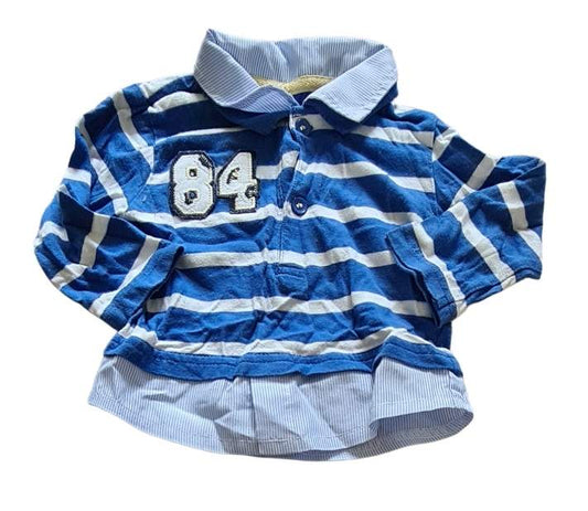 PRIMARK Blue Striped  Top Boys 3-6 Months