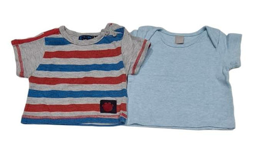 Two T-Shirts Boys 0-3 Months