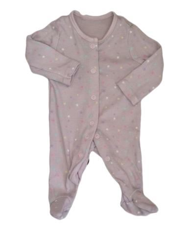 PRIMARK Pink Starry Sleepsuit Girls Newborn