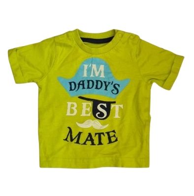 M&S Lime Green T-Shirt Boys 3-6 Months