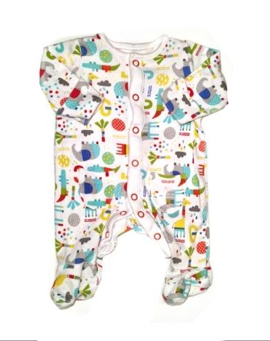 MOTHERCARE Animal Sleepsuit Boys Tiny Baby