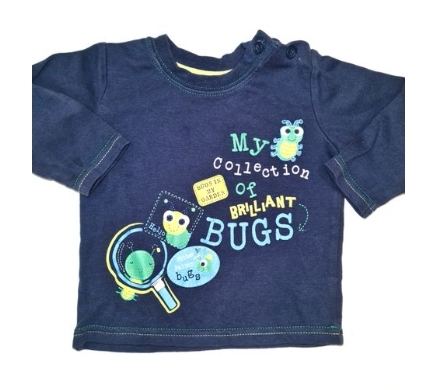 GEORGE Bugs Top Boys 6-9 Months