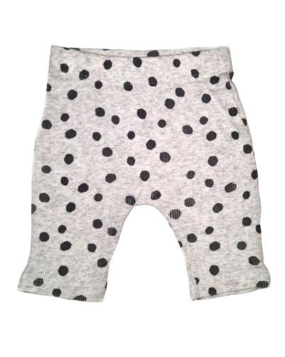 GEORGE Grey Polka Dot Leggings Girls First Size