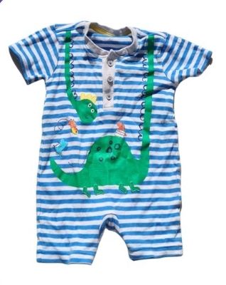 GEORGE Dino Romper Boys 3-6 Months