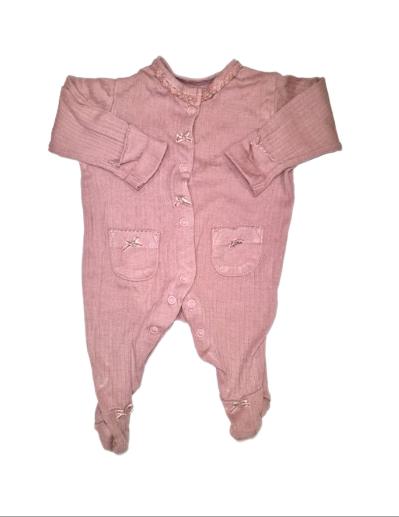 GEORGE Pink Sleepsuit Girls Newborn