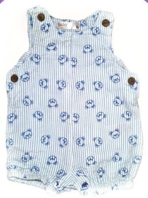 M&CO Teddy Bear Romper Boys 0-3 Months