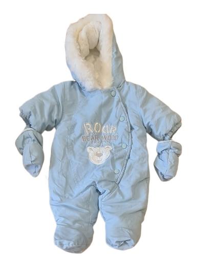 MATALAN Blue Pramsuit Boys Tiny Baby