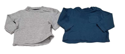 F&F Set of 2 Tops Boys 0-3 Months